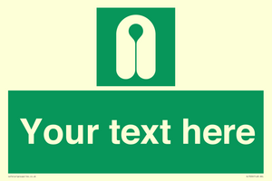 Custom sign safe condition Lifejacket